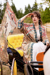 Kimono | Love Revolution Opera Duster Kimono Robe w/ horse & florals