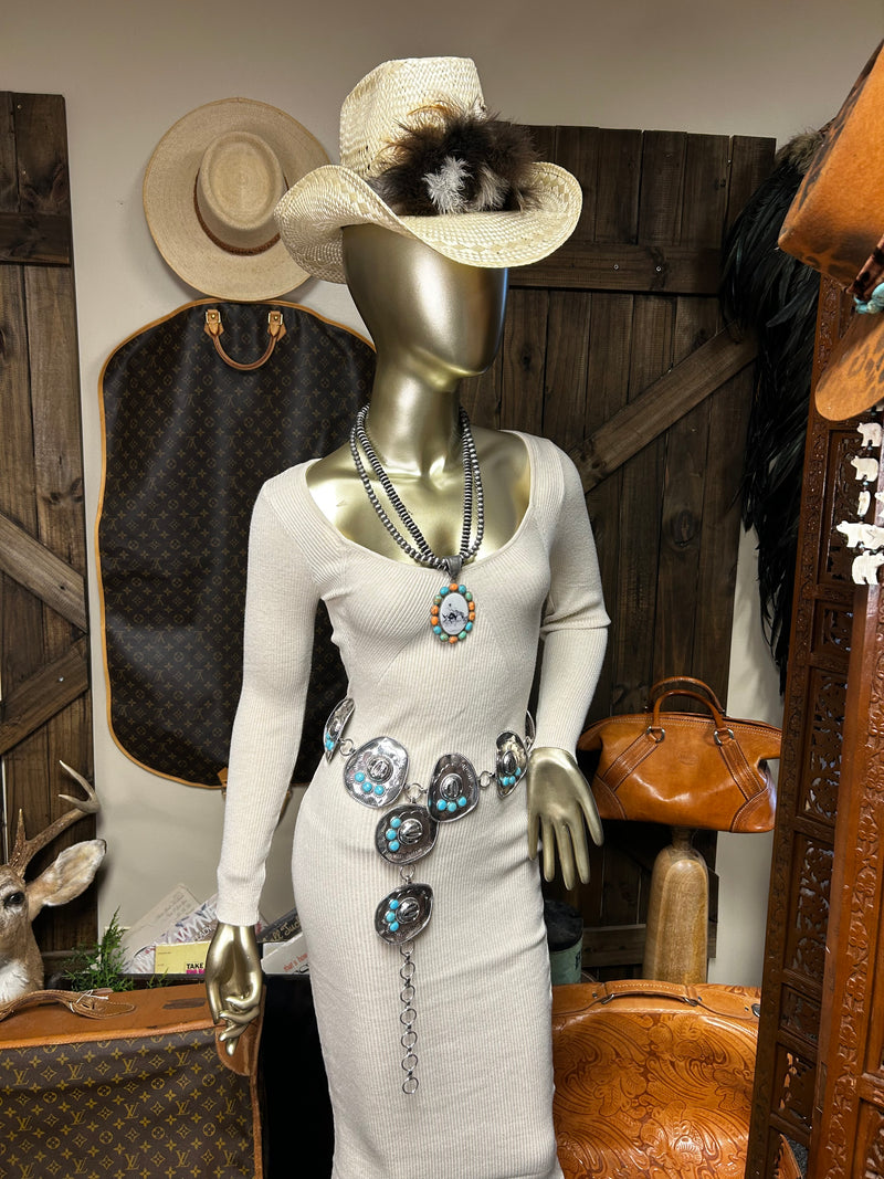 Ladies Belt| Cowboy Hats | Stones & Silver Faux.