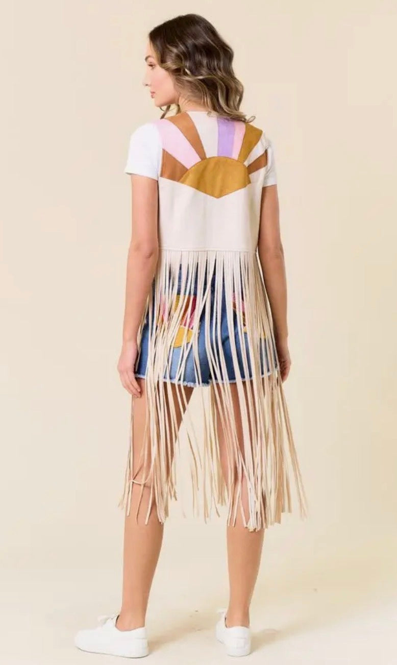 Vest| Fringe |Sunburst