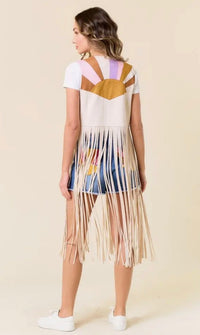Vest| Fringe |Sunburst