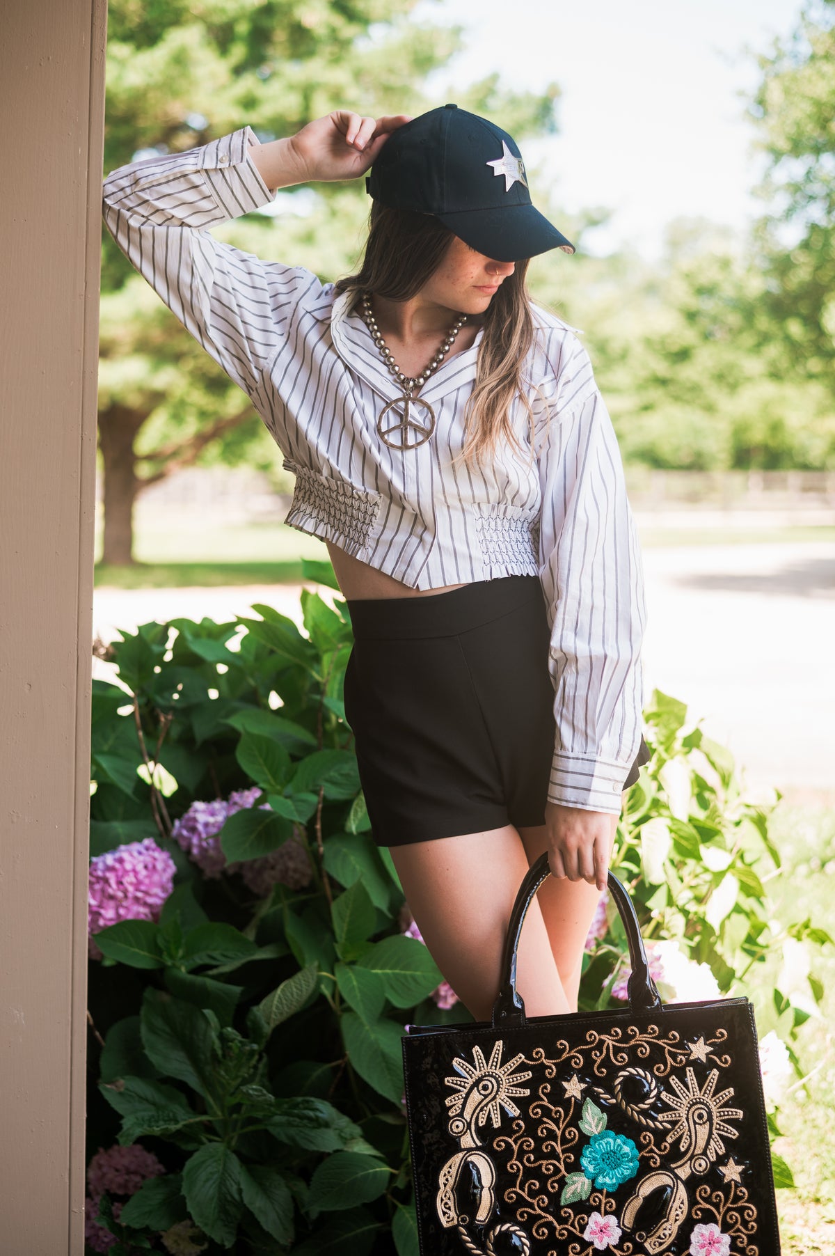 Spurs and Flowers |  Leather Purse | Handmade