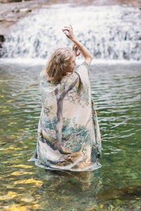 kimono |Market of Stars|Earth & Sky Bohemian Goddess Starduster Kimono w/Trees
