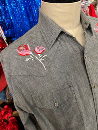 Vintage Western | Men’s |Gray Floral