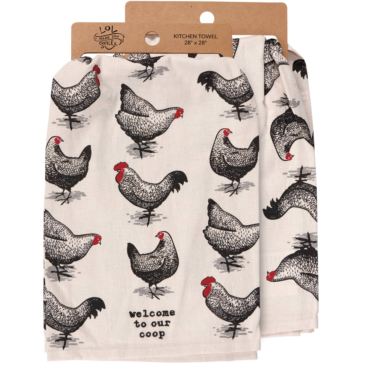 Tea Towel- Welcome To Our Coop