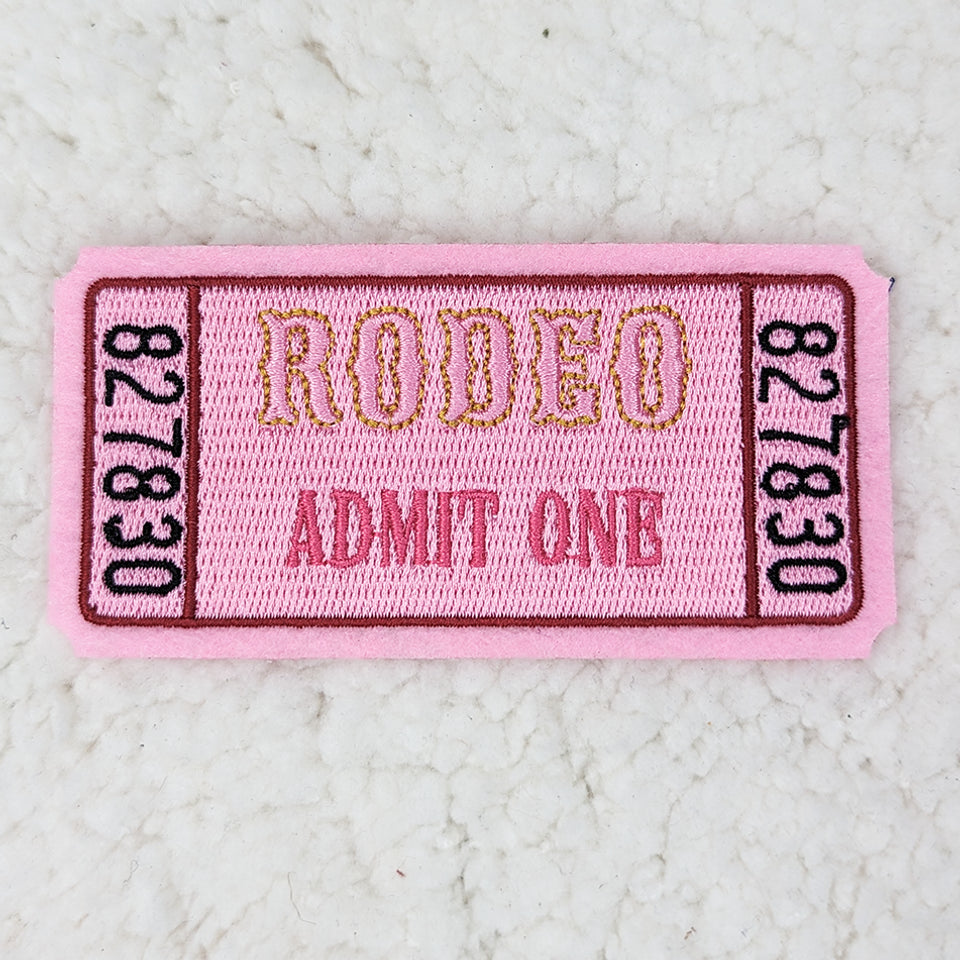 Rodeo Ticket | Embroidered | Patch