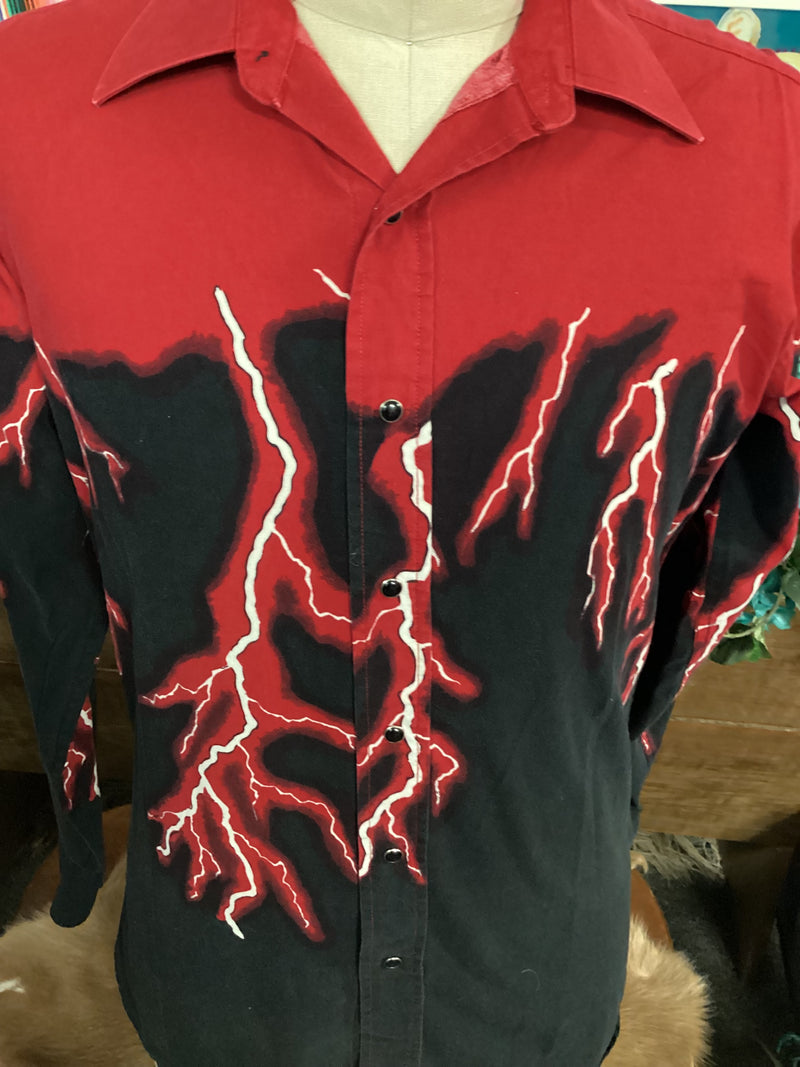 Vintage Western Shirt | Brooks & Dunn  |Red