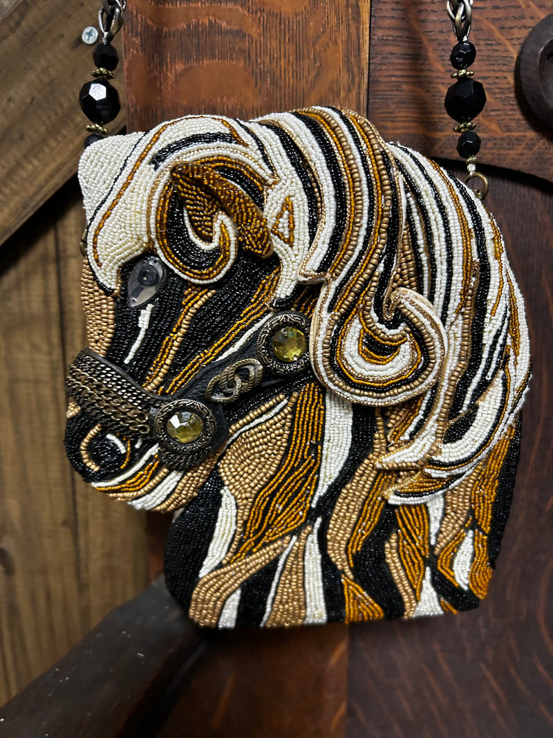 Mary Francis| Beaded Purse| Horse Head