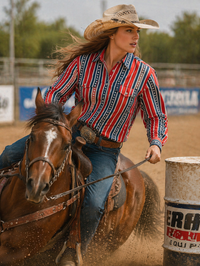 Blouse| Stars & Stripes Forever |Pearl Snap