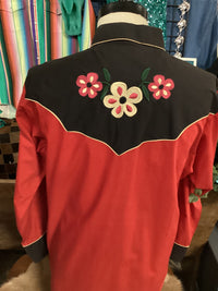 Vintage Ely| Floral | Black & Tan Collar