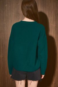 Sweater |Moose |Crew Neck |Oversized Knit Sweater