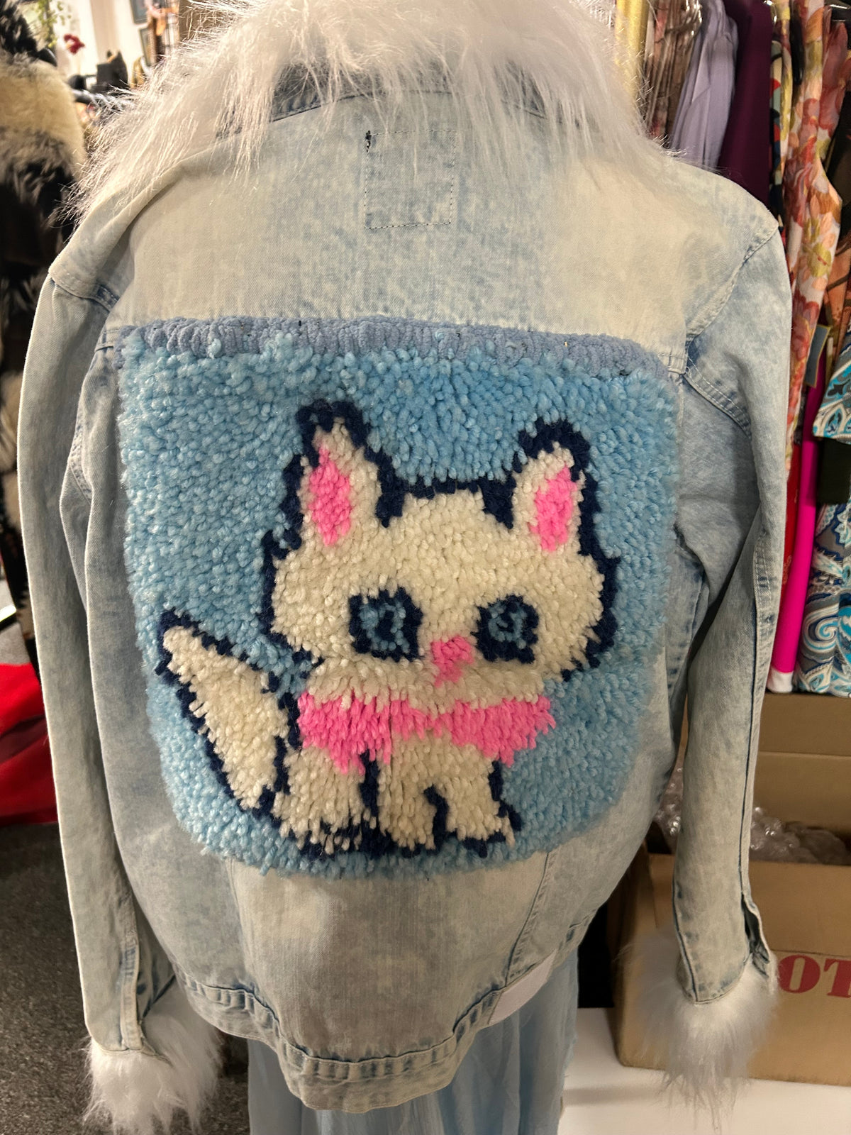 Jean Jacket| Custom | Crafty Cat