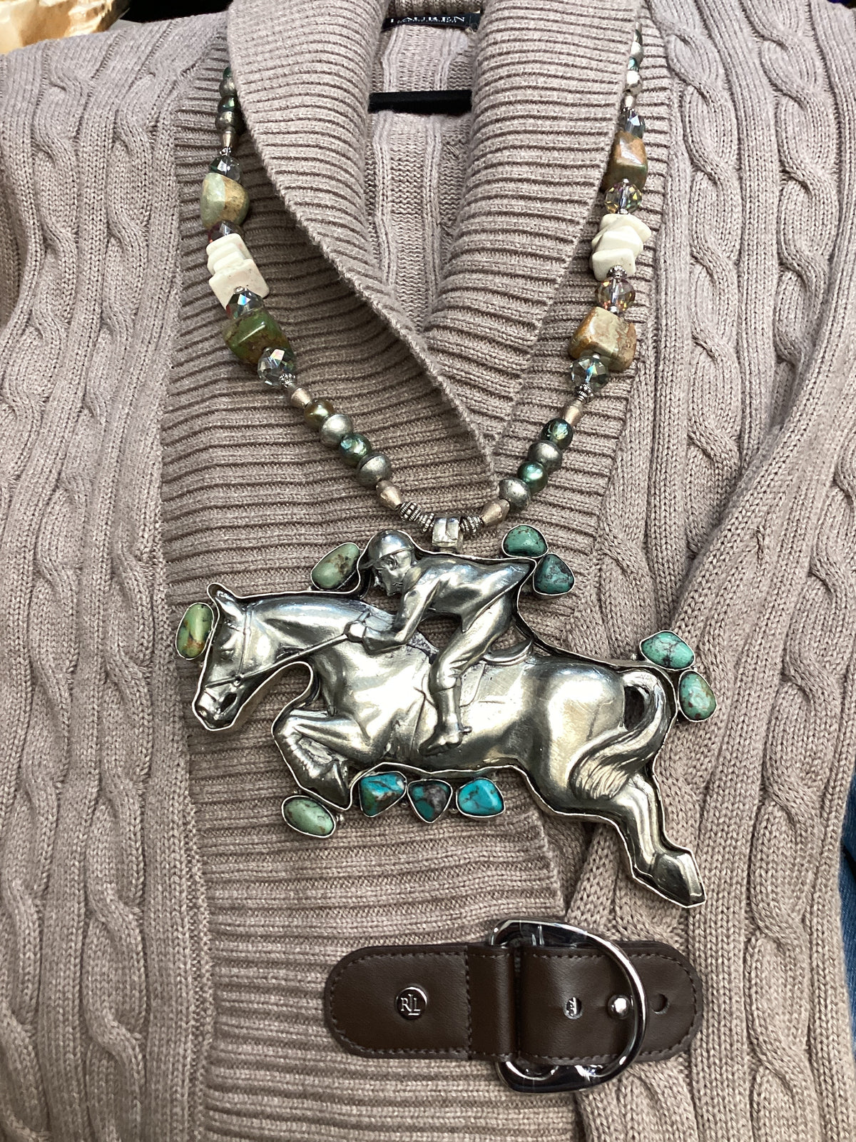 Jumping Horse Necklace