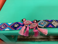 Hat Band| Beaded |Flamingo