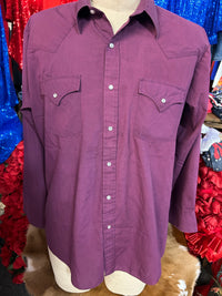 Vintage Shirt| Western | Berry
