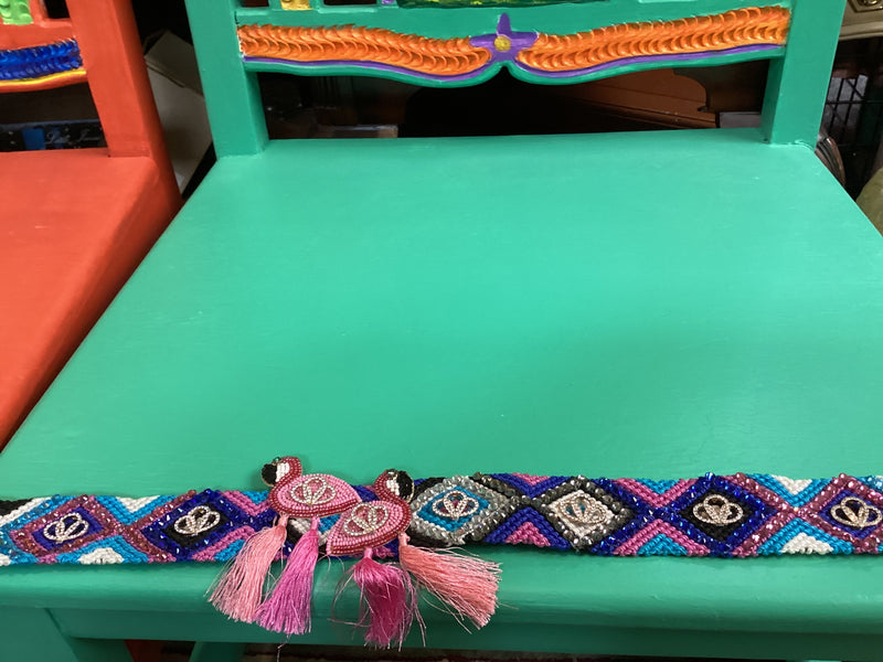Hat Band| Beaded |Flamingo