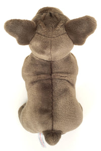 Teddy Hermann - French Bulldog gray 30 cm - Plush Toy - Stuffed Animal