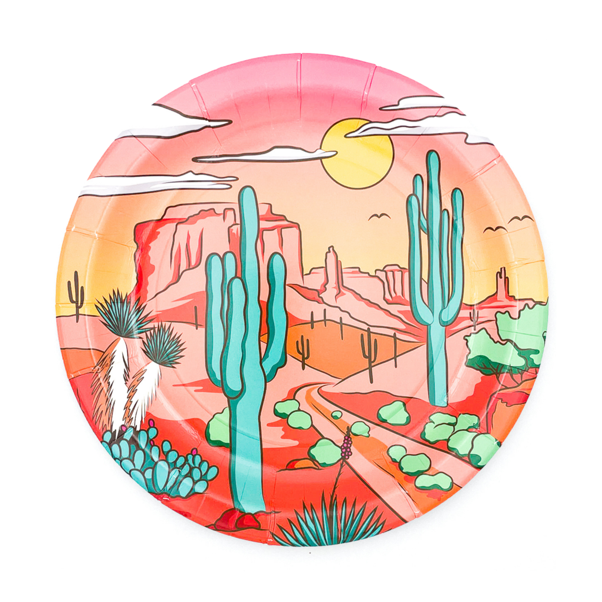 Party West - Desert Scene Dinner Plates (Set of 8)