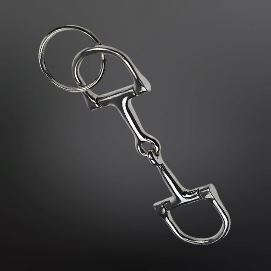 Westrian International - Western Equestrian Dee Ring Snaffle Bit Keychain