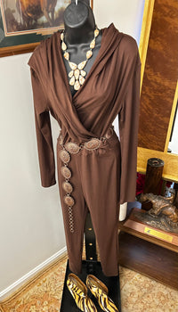 Ladies Jumpsuit| Chocolate Brown| Mexico