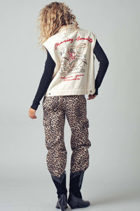 Ladies Vest | Denim | Western | Embroidered