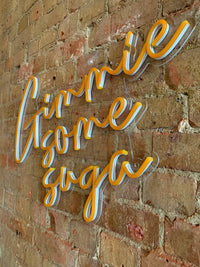 'Gimme Some Suga' | Orange Neon LED  Sign