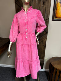Ladies Dress | Denim |Pink