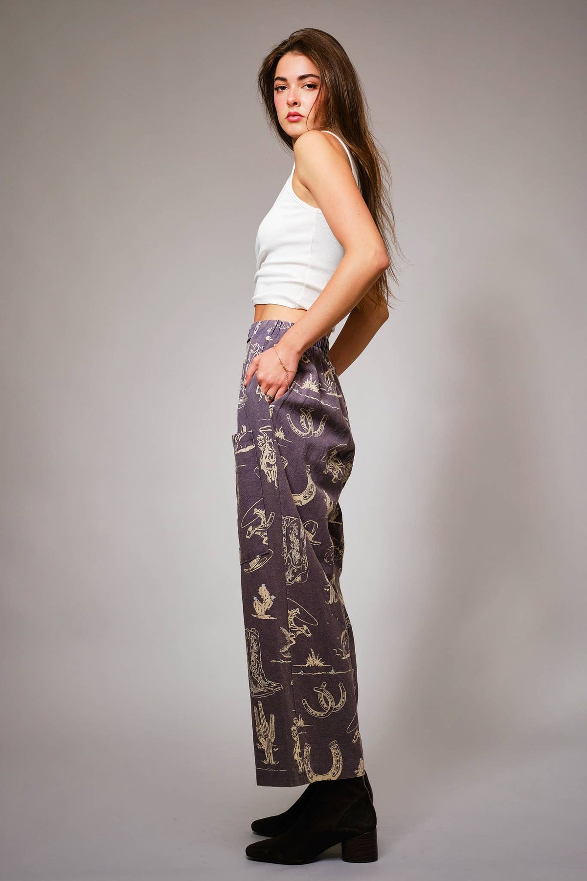 Ladies | Wide Leg | Western | Pant