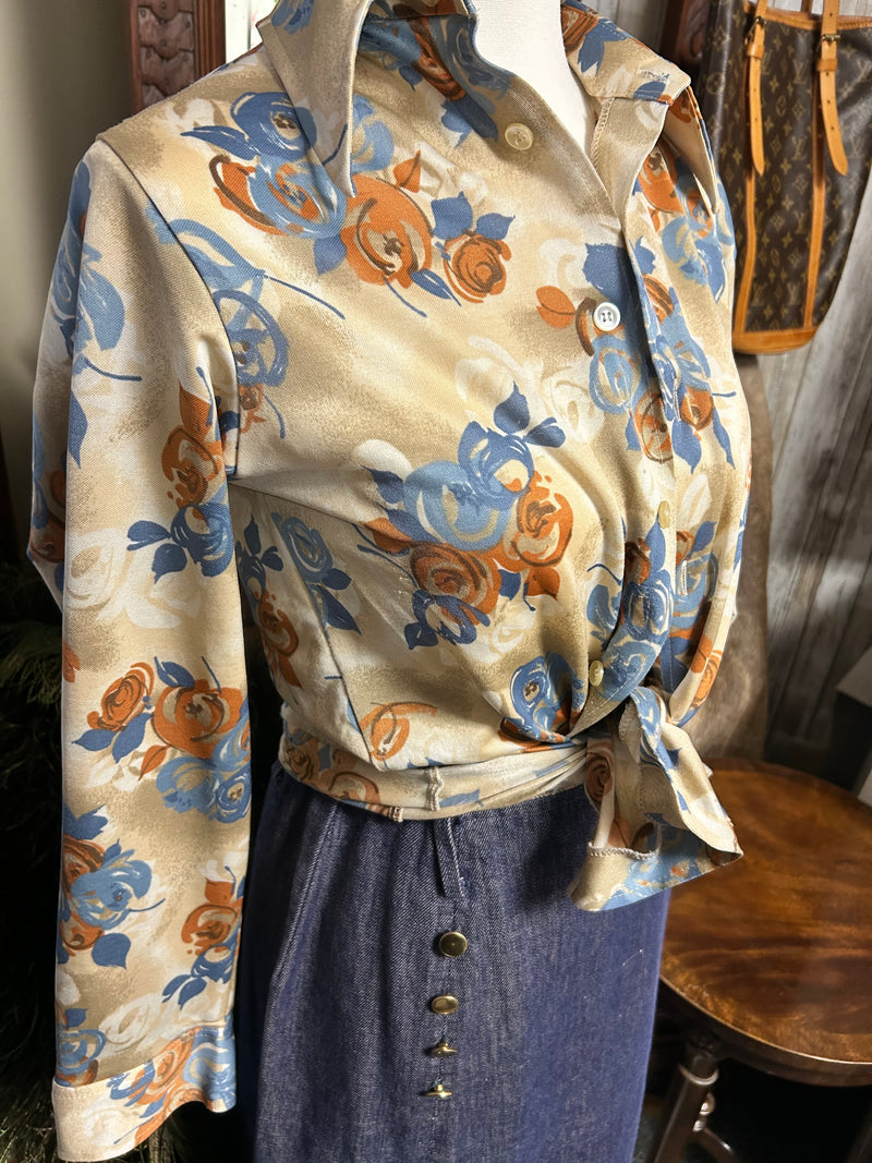 Vintage Shirt| 1970’s | Floral