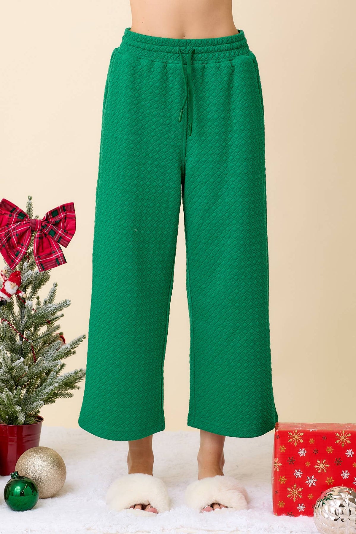 Culotte Knit Pants| Green
