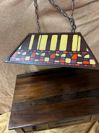 Vintage Light Fixture| Stained Glass |