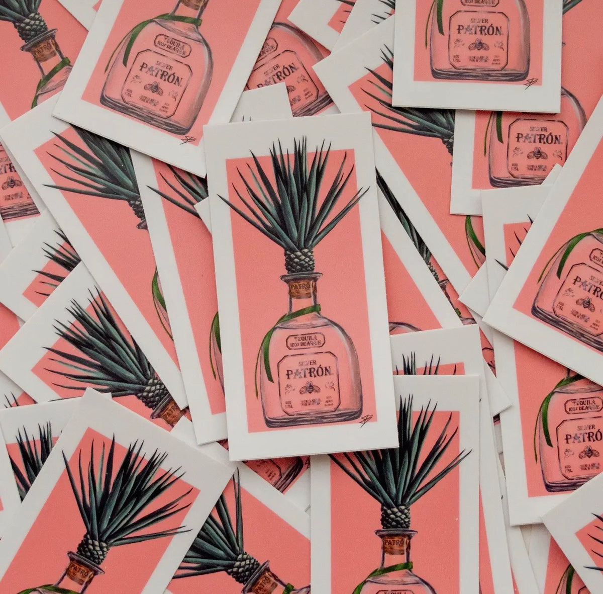 Patron Cactus Bottle | Sticker