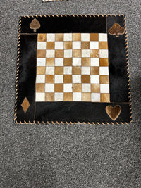 Cowhide Checker Board