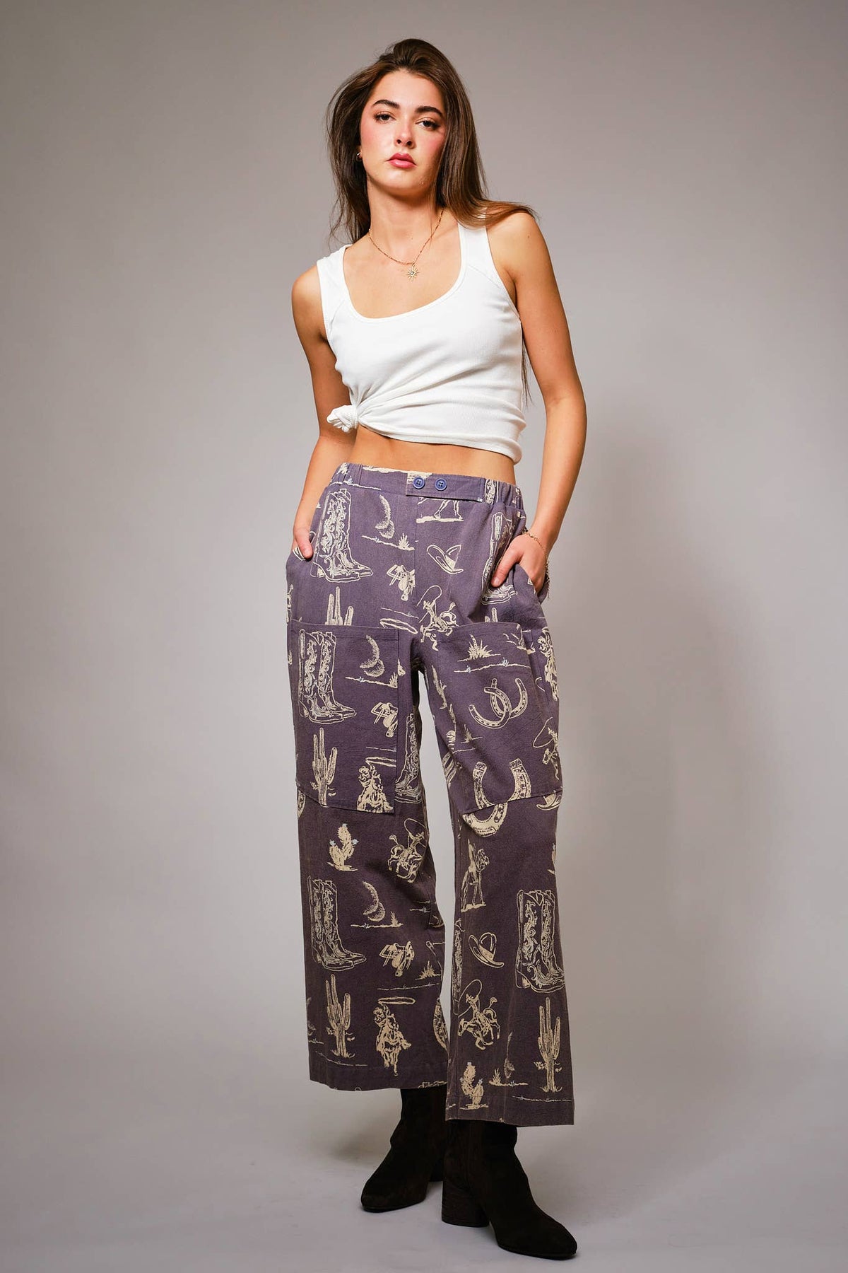 Ladies | Wide Leg | Western | Pant