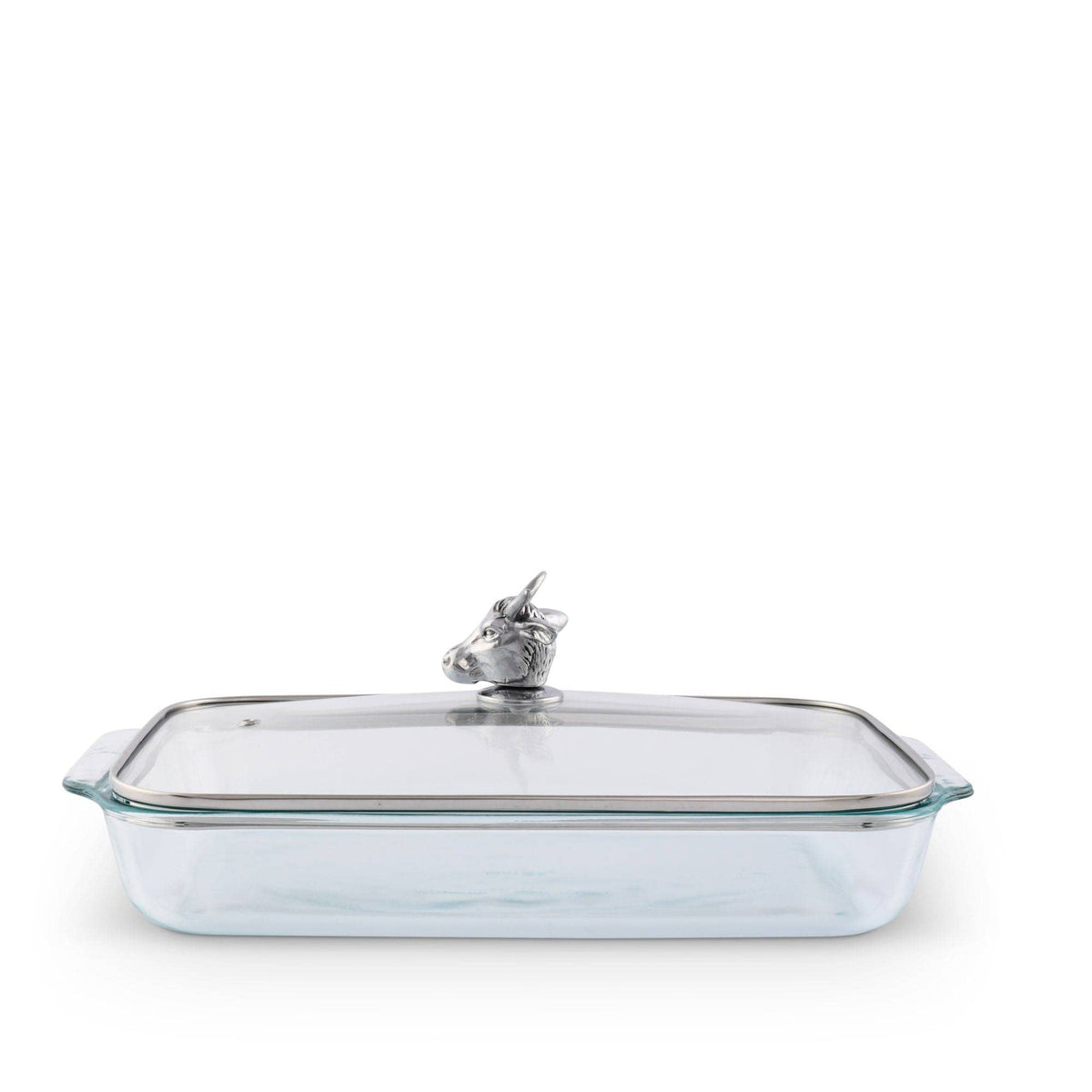 Arthur Court | Bull /Steer Lid with Pyrex 3 quart Baking Dish