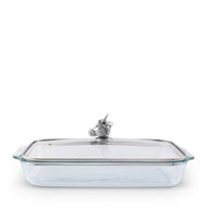 Arthur Court | Bull /Steer Lid with Pyrex 3 quart Baking Dish