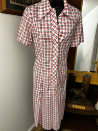 Vintage Dress||Checked