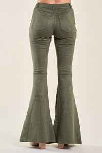 Pants| OLIVE FESTIVAL SUEDE BOOT CUT PANTS