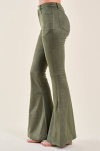 Pants| OLIVE FESTIVAL SUEDE BOOT CUT PANTS