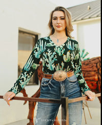 Ladies Blouse | Olive| Cactus
