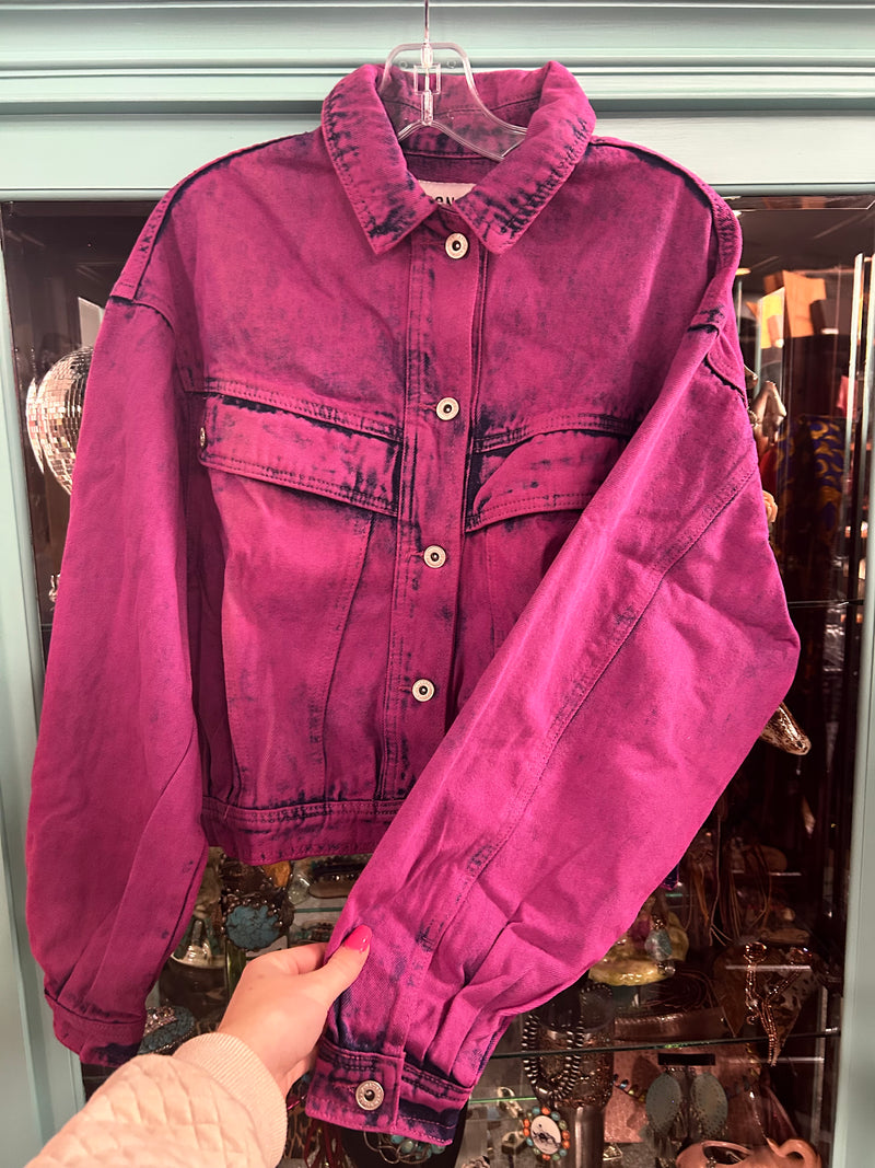 Ladies | Purple | Denim | Jacket