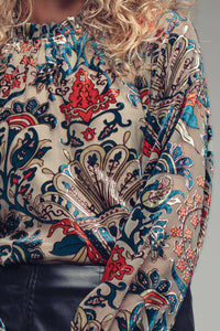 Ladies | Smocked | Blouse | Velvet