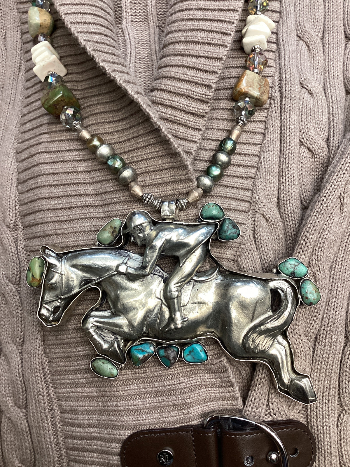 Jumping Horse Necklace