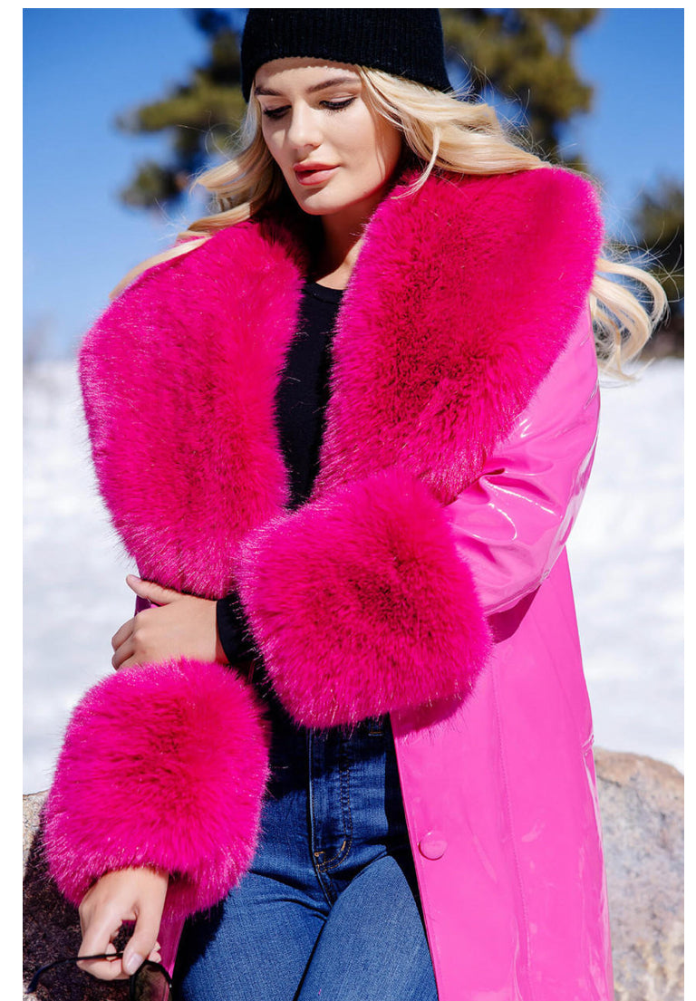 Girl crush Maxi coat| Pink