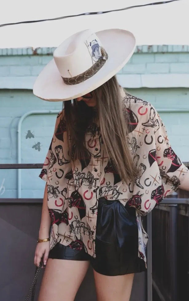 Vintage Inspired Blouse| Horse