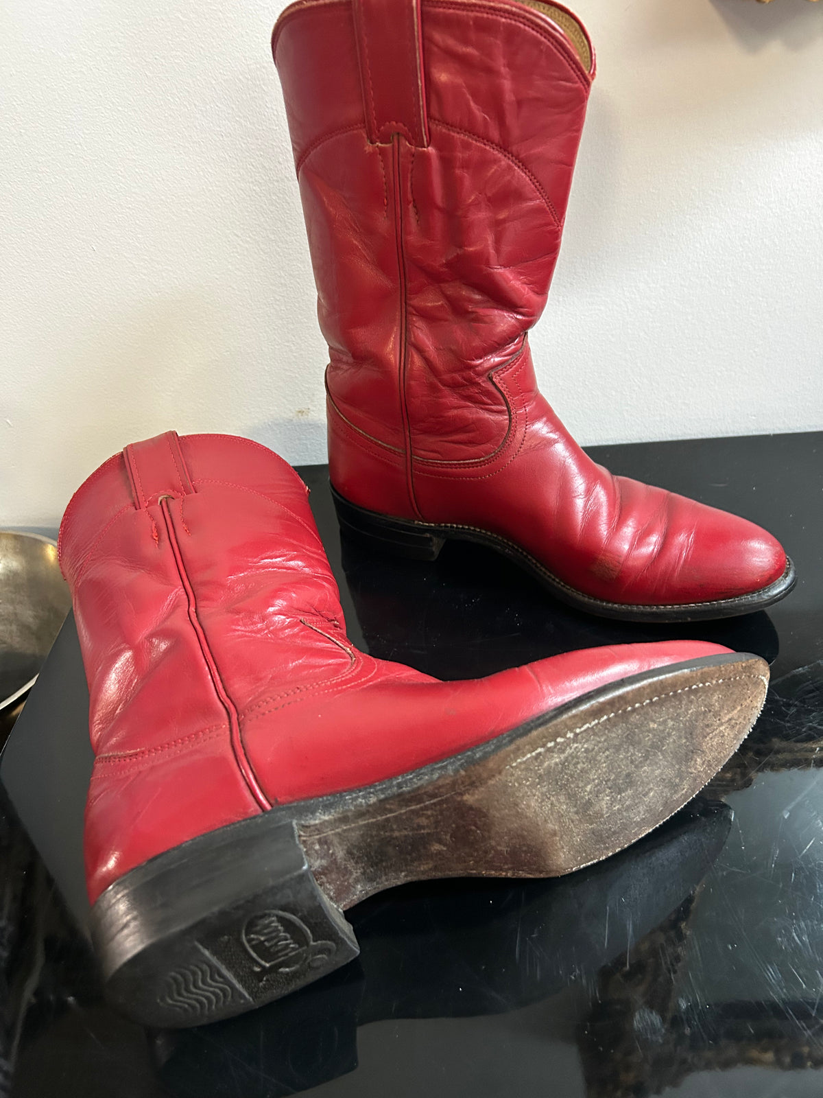 Vintage red, Justin Roper| size 5 1/2 women’s boot