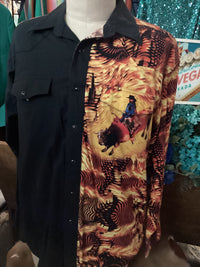 Vintage Wrangler | Flame| Bull Rider