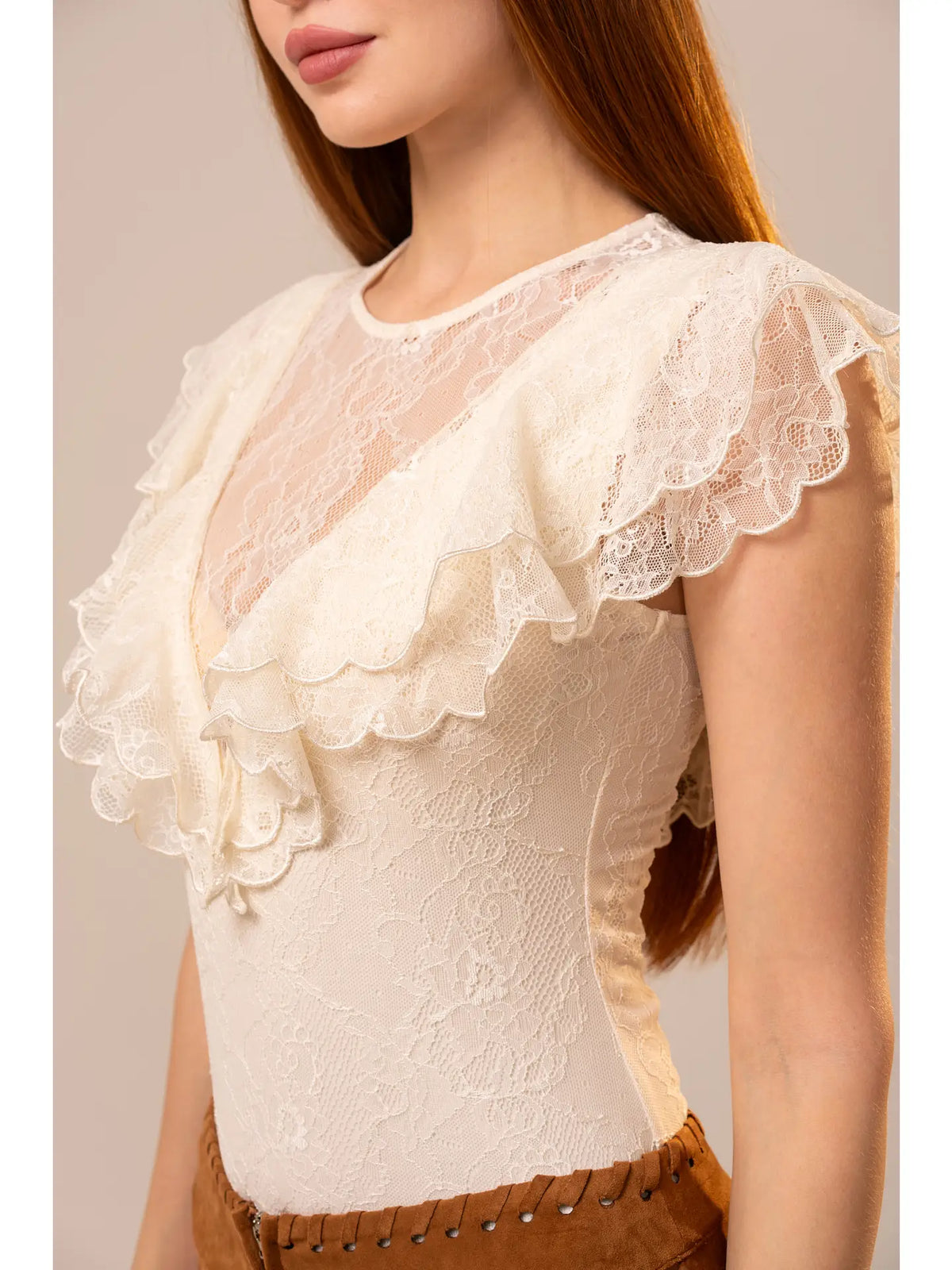 Ladies | Body Suit | Lace | Ivory