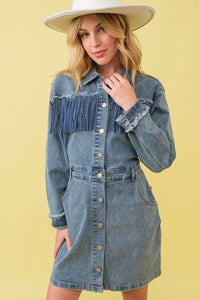 Fringe Western Denim Dress