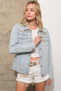 Jean Jacket| Western Yoke| Studded |Denim