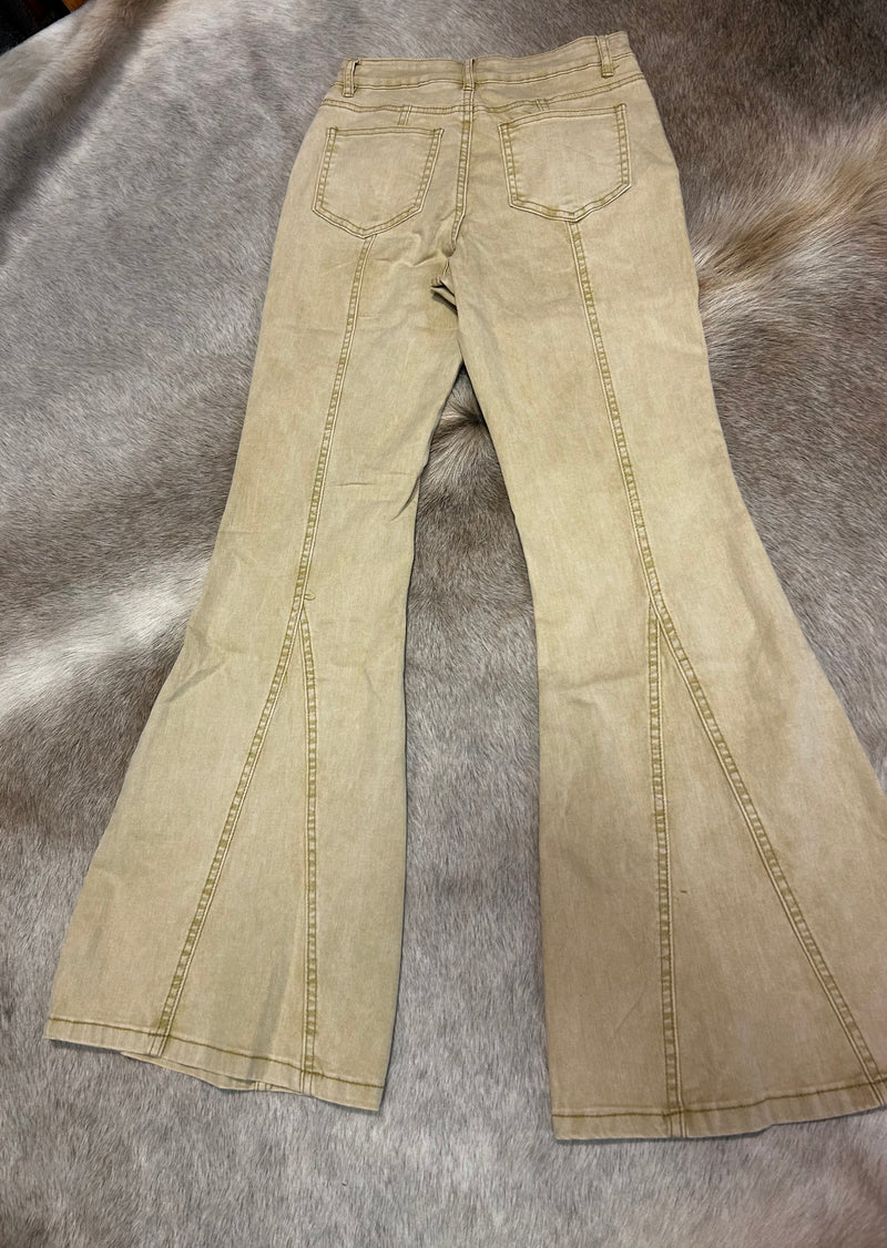 Ladies Pant| Taupe | Studded